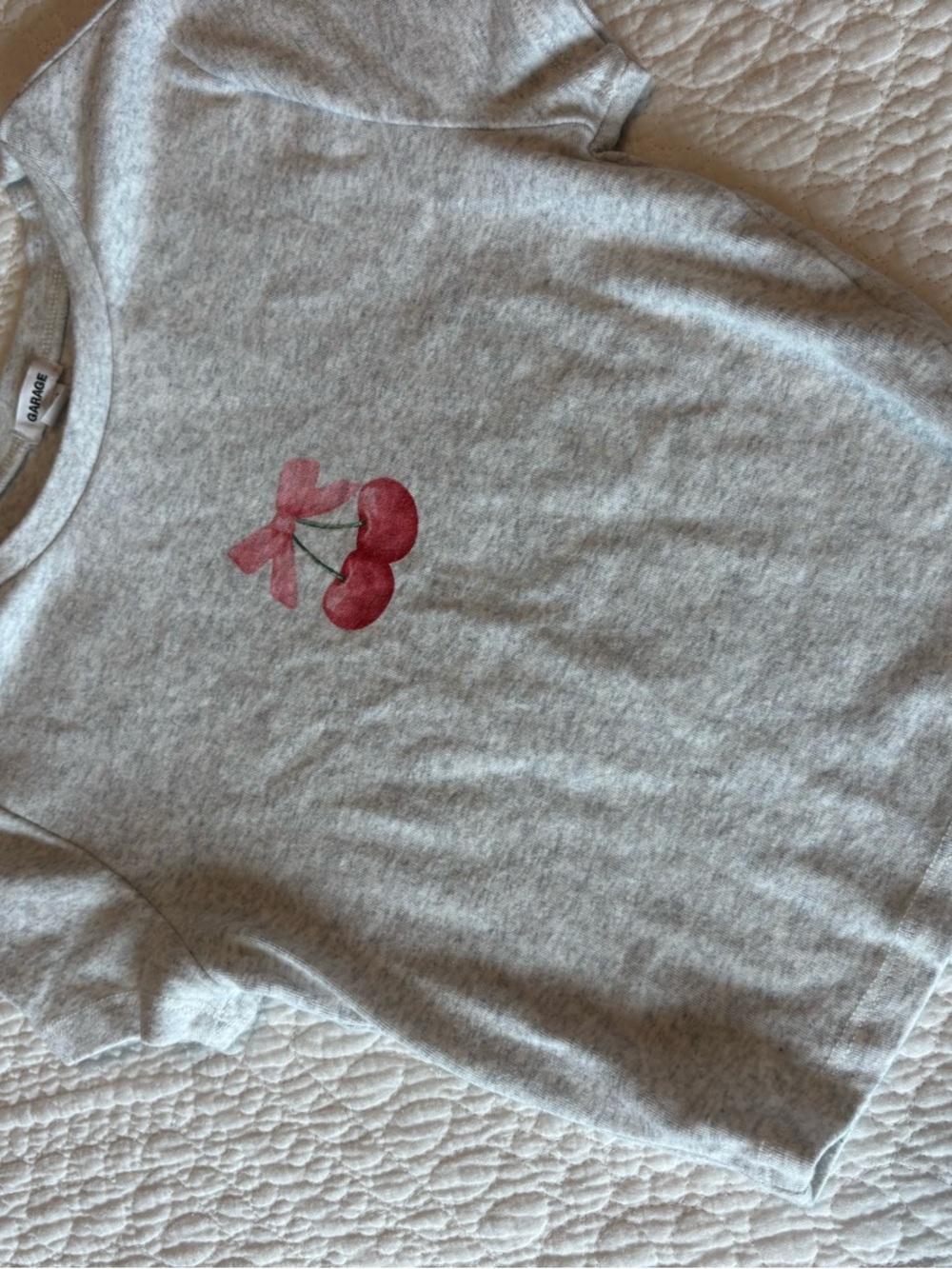 Garage Gray Cherry Graphic Tee XS